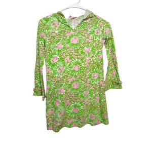 Lily Pulitzer Pink Green Lion dress 8/10